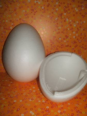 Húsvéti hungarocell tojás, szétszedhető 15 cm