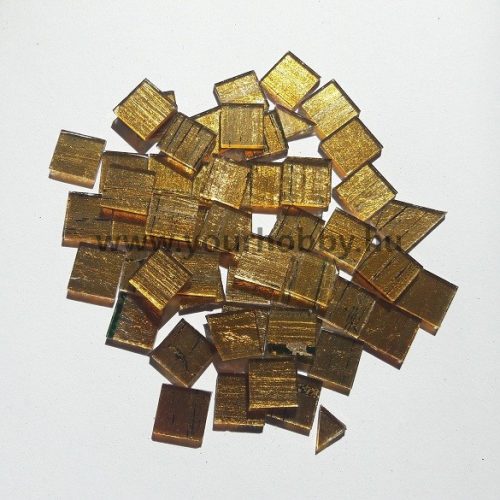 Üvegmozaik 1x1 cm - Arany-átlátszó