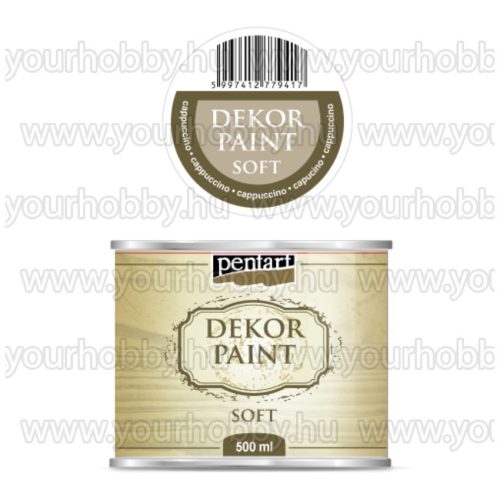 Pentart Dekor Paint Soft lágy dekorfesték 500 ml - cappuccino