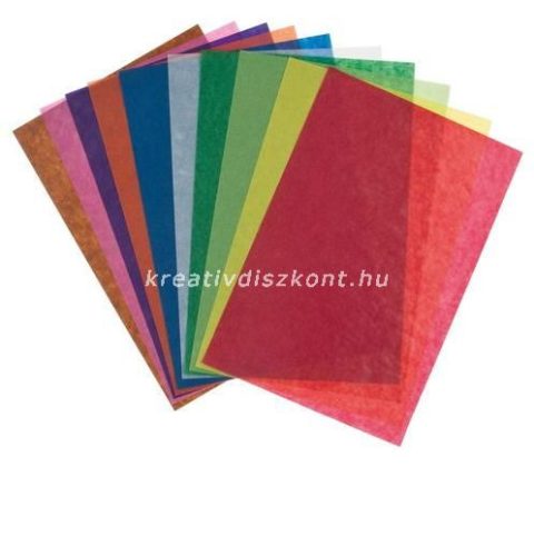 Transzparenspapír 10 szín