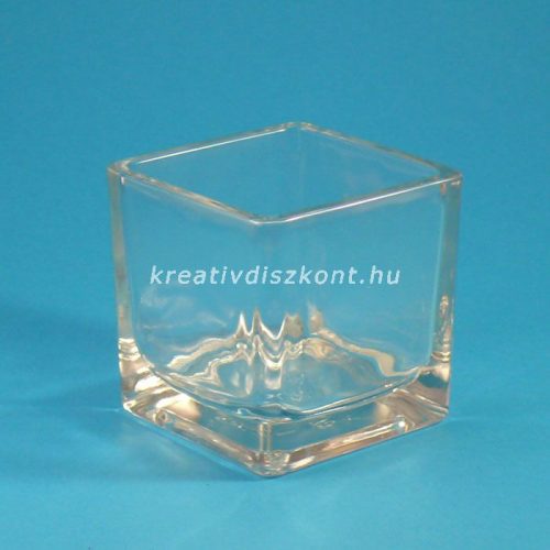 Kockamécses üveg 6x6 cm