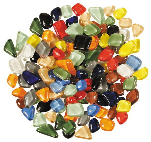 Üvegmozaik puha üveglapok 200 g színes mix