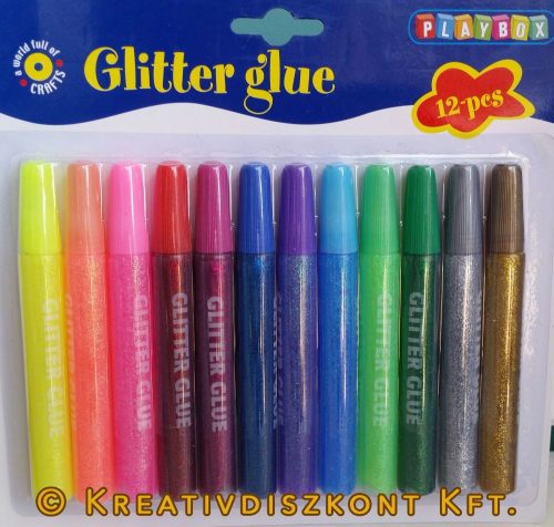 Glittertoll  12 db vegyes színekben / csomag