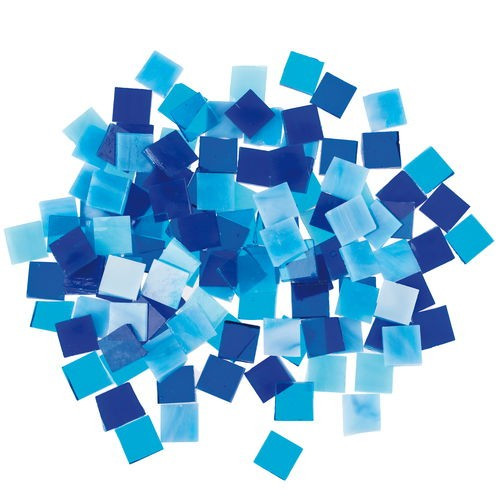 Tiffany mozaiklapok 200 g kék mix