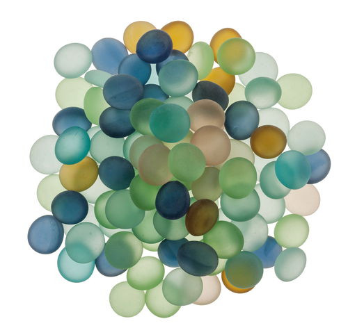 Üveg bonbon áttetsző színek 250 g, kb 50 db