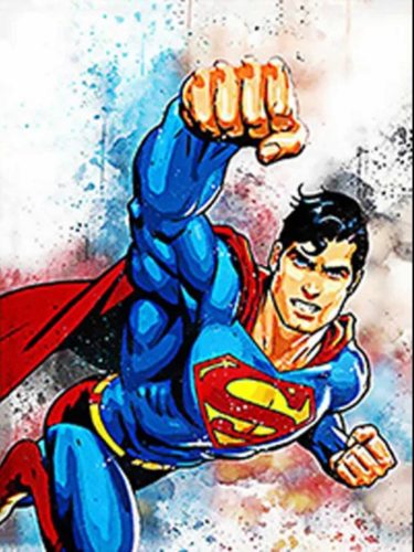 Gyémántszemes kirakó Superman 30x40 cm