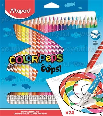 Maped Színesceruza radírozható "Color Peps Oops" 24db