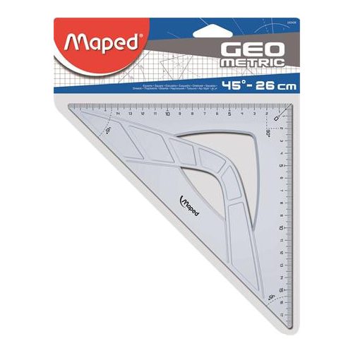 Maped vonalzó háromszög 45° 26 cm
