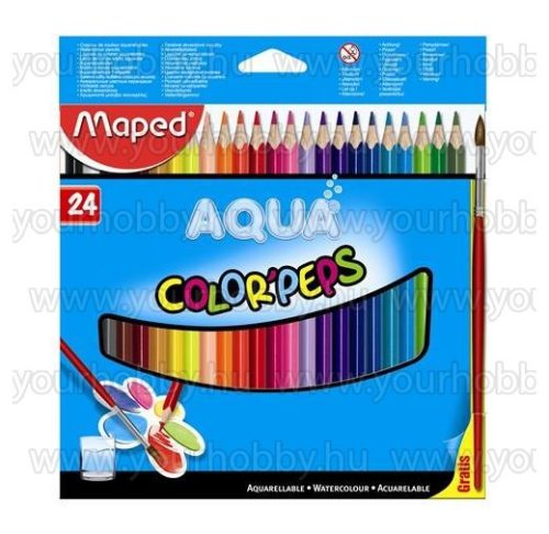 MAPED "Color Peps" Akvarell ceruza készlet háromszögletű ecsettel 24 szín