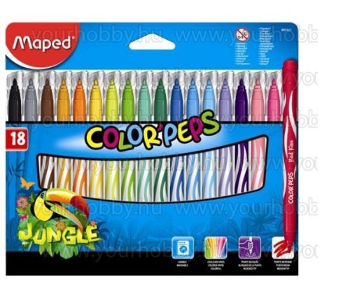 MAPED Color'Peps Jungle Filctoll készlet 2,8 mm 8 szín