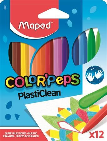 MAPED Zsírkréta "Color'Peps" PlastiClean 12 szín
