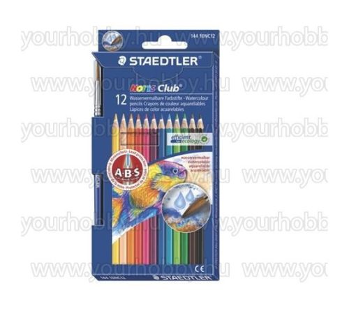 STAEDTLER Akvarell ceruza készlet ecsettel Noris Club 12 szín
