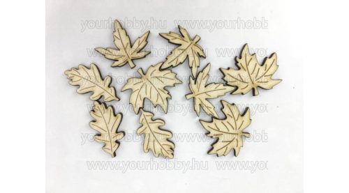 Fafigurák, Őszi fa levelek 9db/cs  3,5 cm
