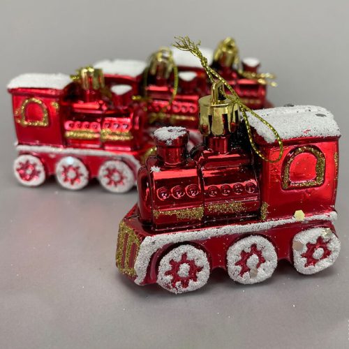 Akasztós dekoráció Karácsonyi vonat 7x5 cm