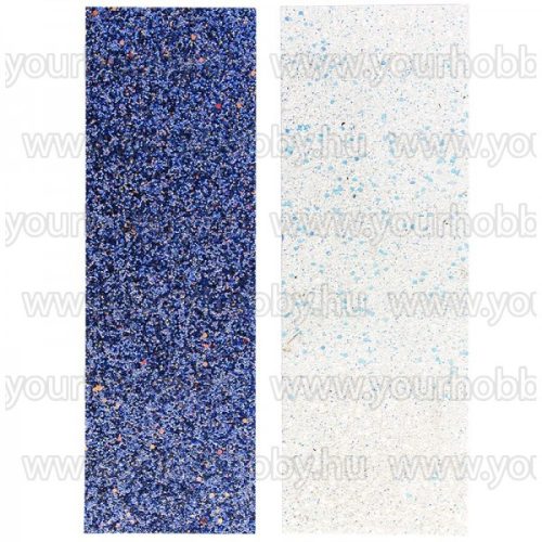 Öntapadó textil jellegű anyag, Királyi álom kék- fehér irizáló 10x29 cm 2 db