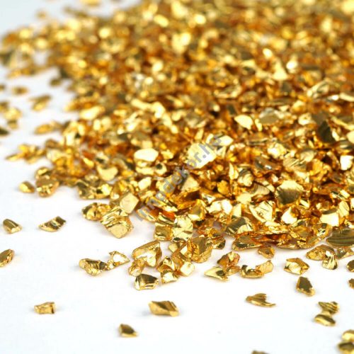 Színezett, zúzott üvegtörmelék 20 g arany