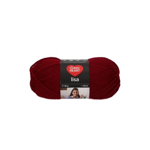 Red Heart Lisa Akril kötőfonal 50 g vörösbor 08222