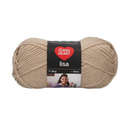 Red Heart Lisa Akril kötőfonal 50 gr tejeskávé 8267