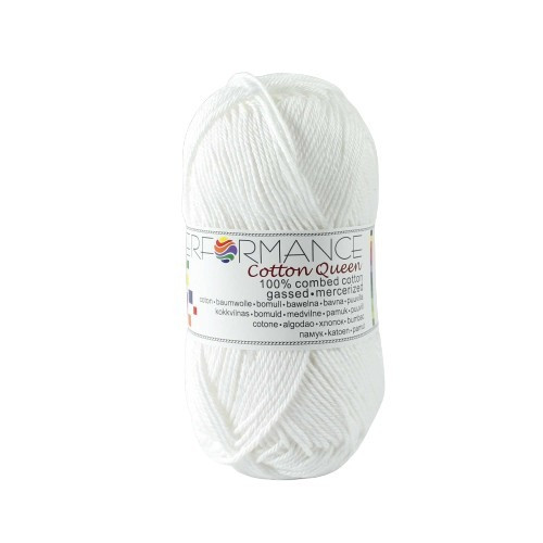 Cotton Queen pamut fonal Fehér 50 g