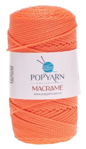 Popyarn Makramé fonal 100 g 140 m narancs B012