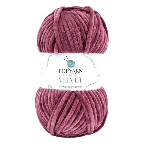 Popyarn Velvet zsenília fonal 100 g Pink