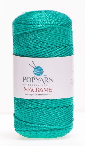 Popyarn Makramé fonal 100 gr 140 m 2 mm zöld