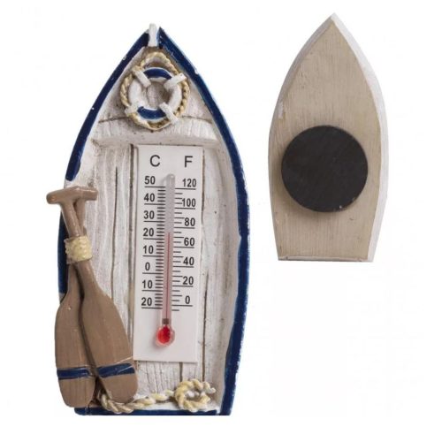 Hűtőmágnes Csónak hőmérővel 7x3,5 cm