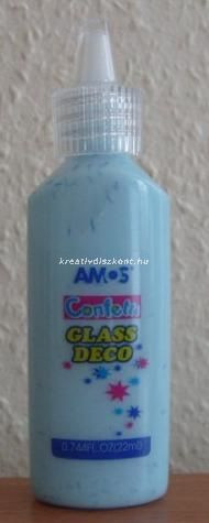 Amos Üvegmatrica festék Konfettis 22 ml - Kék