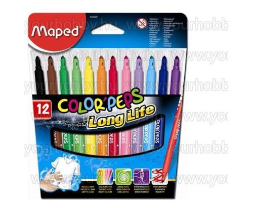 MAPED Color'Peps Filctoll készlet 1-3,6 mm 12 szín