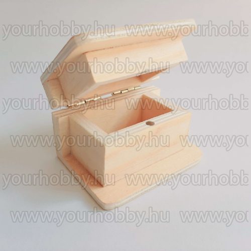 Fa könyvformájú doboz 6x4,4x4 cm mágneses záródással