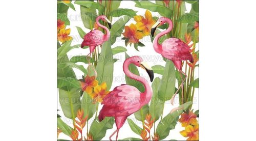 Szalvéták Flamingók