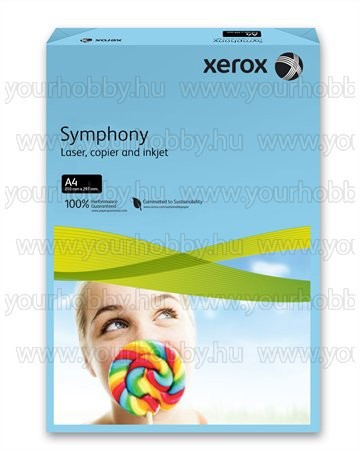 Másolópapír, színes, A4, 80g, XEROX "Symphony" sötétkék (intenzív)