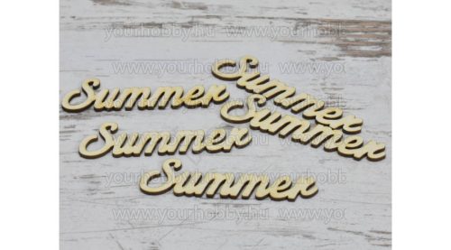 Fa "Summer" felirat 9,5x2,5 cm