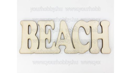 Fa "Beach" felirat 6x16 cm