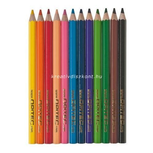 Színes ceruza készlet, 12 db