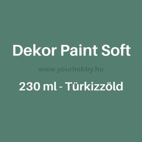 Pentart Dekor Paint Soft lágy dekorfesték 230 ml - türkizzöld