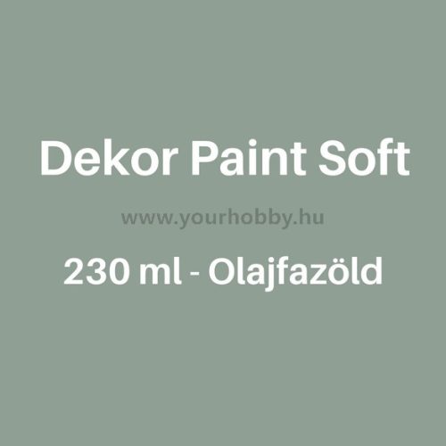 Pentart Dekor Paint Soft lágy dekorfesték 230 ml - olajfazöld