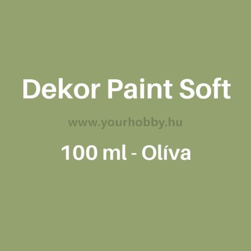 Pentart Dekor Paint Soft lágy dekorfesték 100 ml - olíva