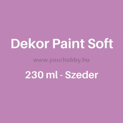 Pentart Dekor Paint Soft lágy dekorfesték 230 ml - szeder