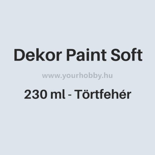 Pentart Dekor Paint Soft lágy dekorfesték 230 ml - törtfehér