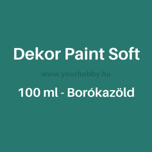 Pentart Dekor Paint Soft lágy dekorfesték 100 ml - borókazöld