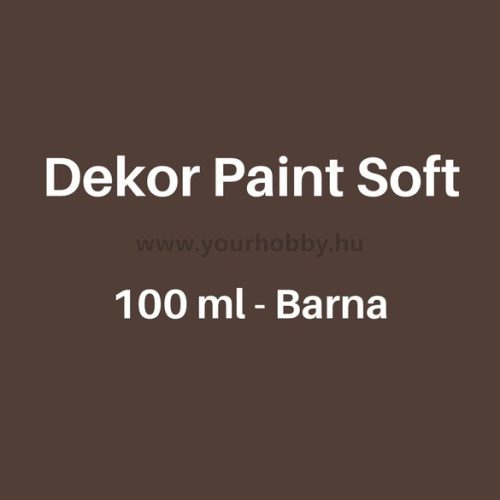 Pentart Dekor Paint Soft lágy dekorfesték 100 ml - barna