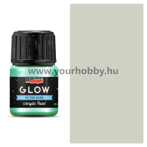 Pentart GLOW sötétben világító akrilfesték 30 ml - Zöldesfehér