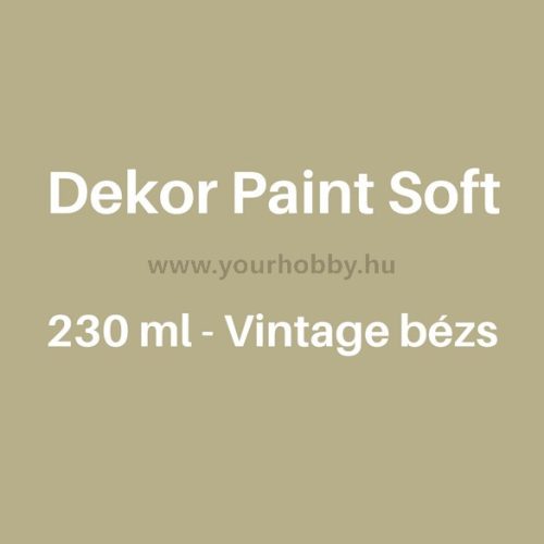Pentart Dekor Paint Soft lágy dekorfesték 230 ml - vintage bézs
