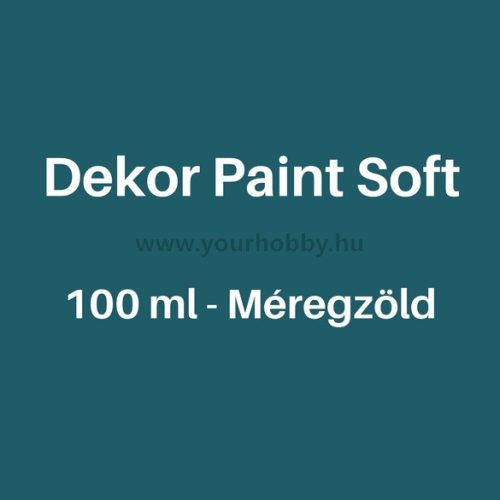 Pentart Dekor Paint Soft lágy dekorfesték 100 ml - méregzöld