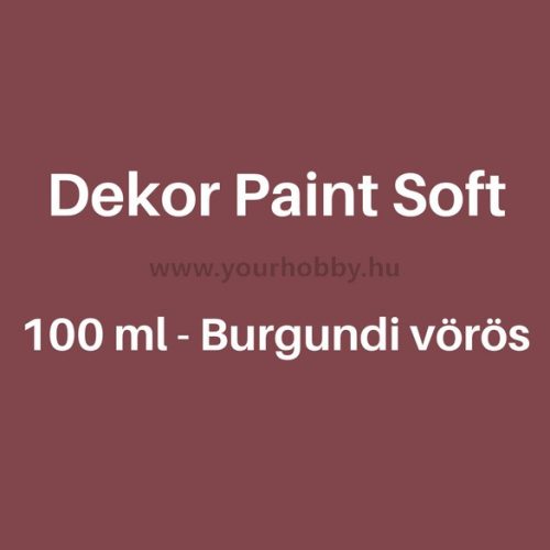 Pentart Dekor Paint Soft lágy dekorfesték 100 ml - burgundi vörös