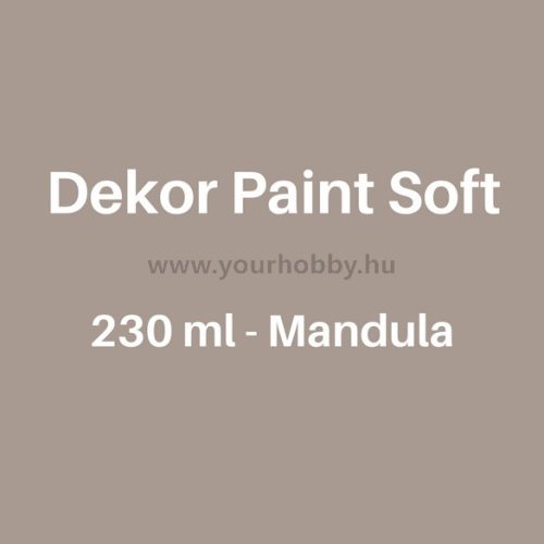 Pentart Dekor Paint Soft lágy dekorfesték 230 ml - mandula