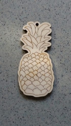 Fafigurák, ananász 3,5x7 cm