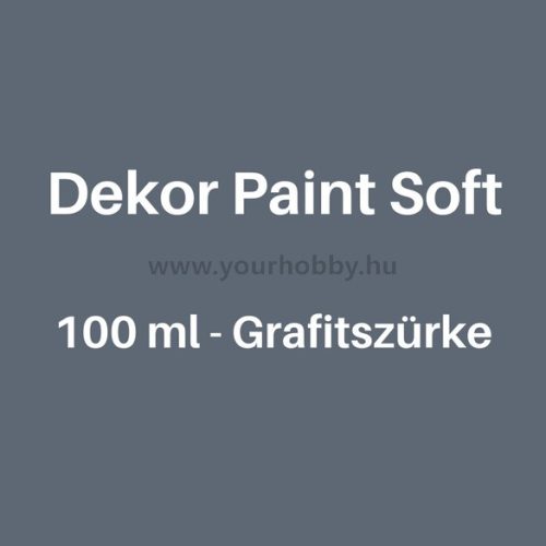 Pentart Dekor Paint Soft lágy dekorfesték 100 ml - grafitszürke