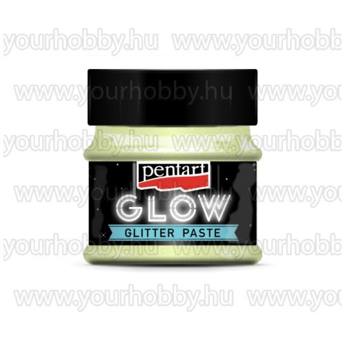 Pentart GLOW sötétben világító glitterpaszta szivárvány zöld 50ml